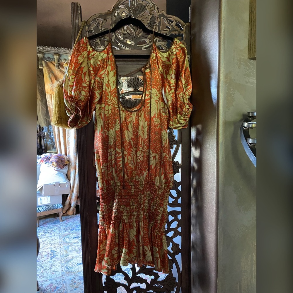 Ingwa Melero Silk Dress Revolve